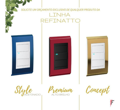 Imagem 2 de 5 de Kit 50 Refinatto Modulo Cego (conj 2un) Weg