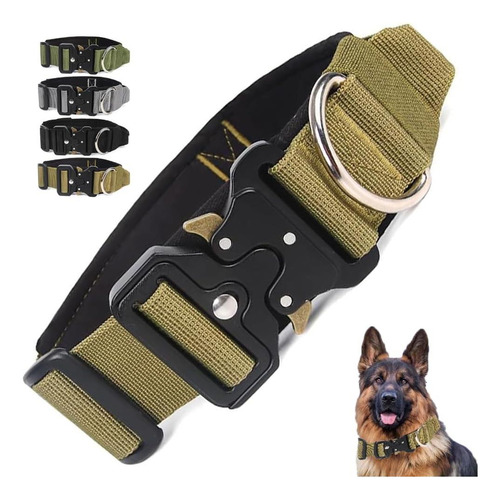 Collar De Perro Táctico Con Asa, Collar De Perro Con Diseño