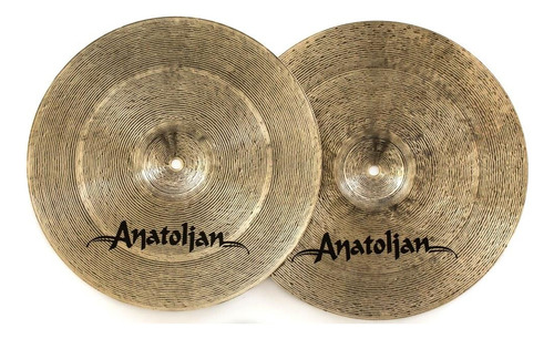 Chimbal Anatolian Dry Series Regular Hi-hat 15¨ Dark Slot Ha