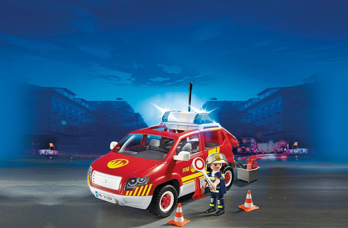 Playmobil - 5364 Auto De Bombero Azul