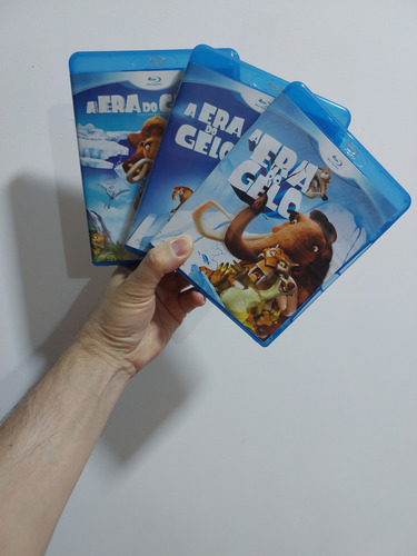 Blu-ray Trilogia A Era Do Gelo 3 Filmes Nacionais Dublado