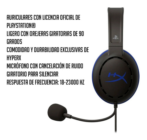 Auriculares Hyperx Cloud Stinger Para Juegos Ps5 Ps4 Black