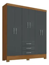 Comprar Armarios De 6 Puertas Y 3 Cajones Color Cedro Onix