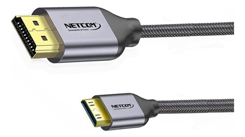 Cable Mini Hdmi A Hdmi 1.8m Netcom 2.0 4k 60hz Ultra Hd Earc
