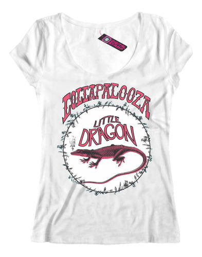 Remera Mujer Lollapalooza Little Dragon Rp217 Dtg Premium