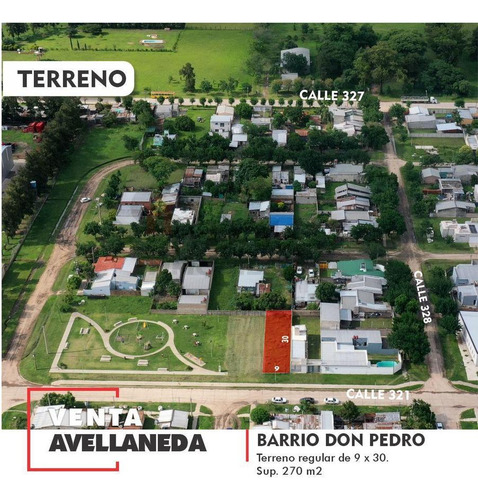 Venta Terreno Barrio Don Pedro Avellaneda, (con Pavimento)