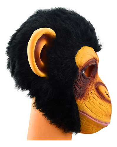 Máscara Novelty Lubber Latex Animal Chimpanzé Macaco Head Do