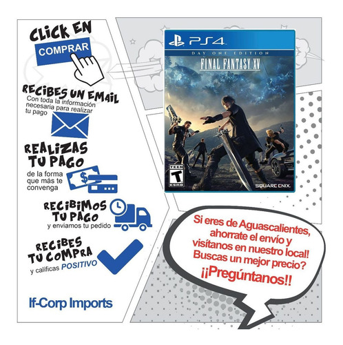 Ps4 Final Fantasy Xv Day One