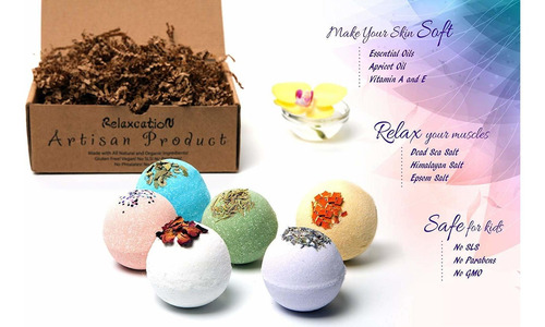 Bombas De Baño Set De Regalo Para Mujeres, Relajación E Hidr
