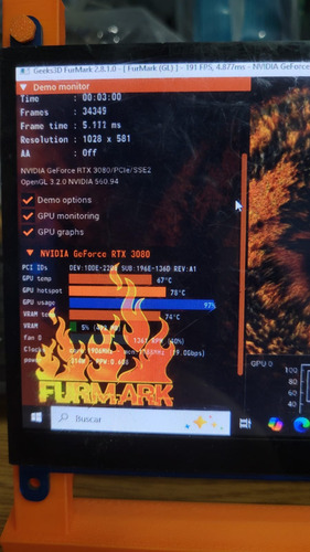 Placa De Video Geforce Rtx 3080 Pny Xlr8 Gaming 10gb (Usado)