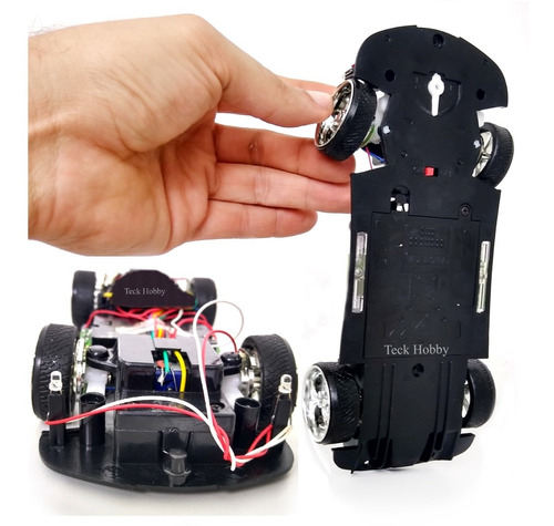 Chassi Carrinho + 2 Motor + 8 Leds Projetos Arduino Robótica