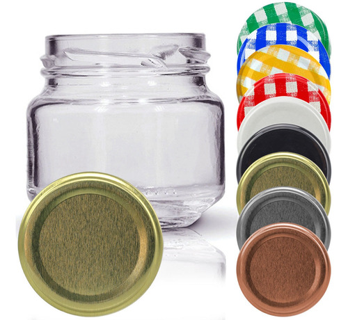 Imagem 1 de 5 de 10 Potes De Vidro Pate 120ml Com Tampa