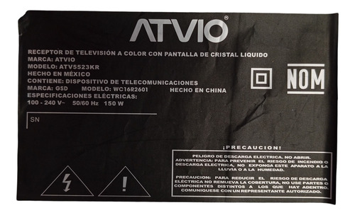 T-con Atvio Atv5523kr Juc7.820.00299611 (Usado)