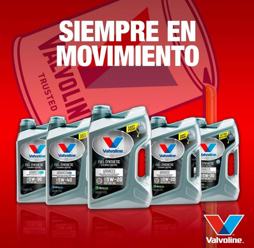 Valvoline Advanced 100% Sintético 5w30 Dexos1 Gen2 Gm 5 Lts.