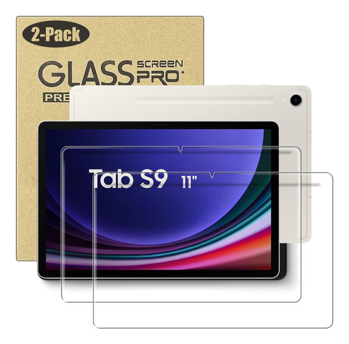 Pack 2 Láminas De Vidrio Pantalla Para Samsung Tab S9 De 11 