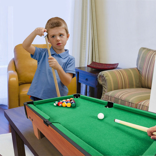 Mini Juego Mesa De Billar Tabla De Pool 49x28x17 Accesorios