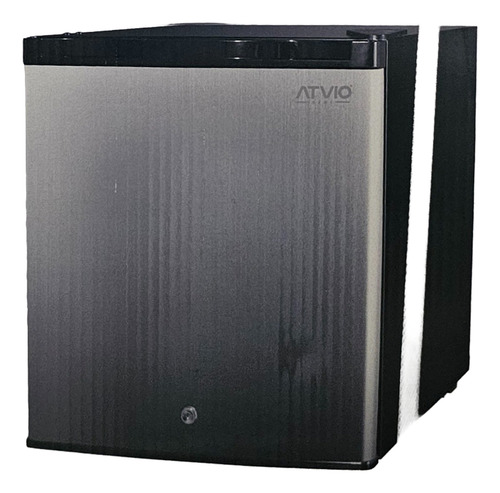 Frigobar Refrigerador Atvio 1.6 Ft Con Congelador Acero Inox