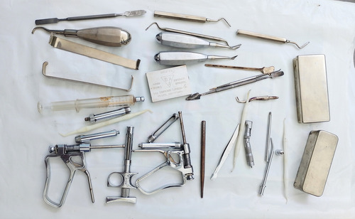 Odontologia Dentista Cajas Acero Inox Instrumental Vario Lot (Usado)
