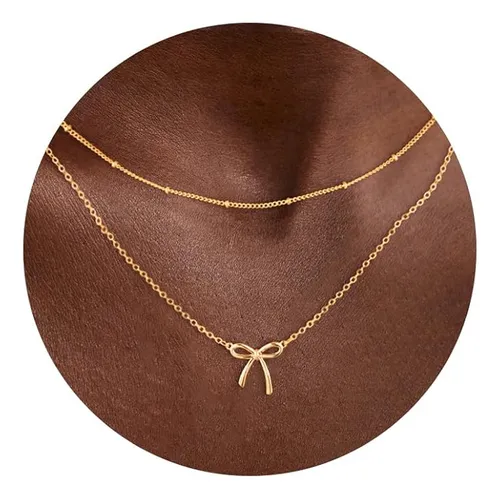 comprar Collar De Lazo Chapado En Oro De 14 Quilates Con Colgante De