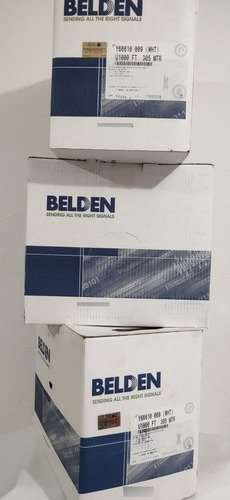 Imagen 2 de 4 de Bobina Cable Utp Cat 5e Belden 305m 100% Cobre P Exterior