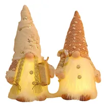 Comprar 2 Piezas De Peluche De Regalo De Gnomos Navideños Con Luces,