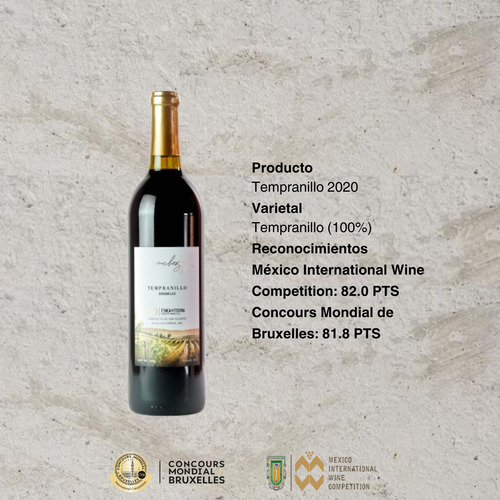 Finca De Tierra Vino Tinto Tempranillo 2020 - 750ml