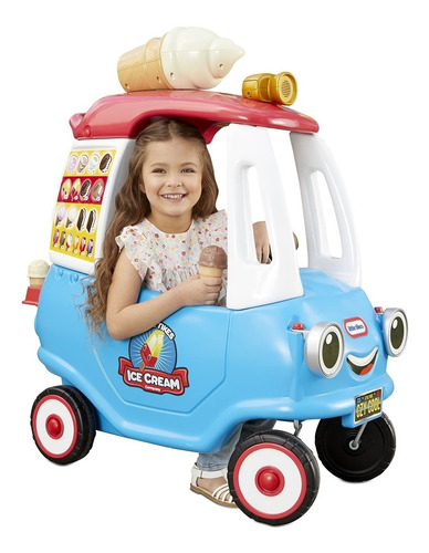 Carro Montable Heladeria P/ Niñas Little Tikes 2en1 C Techo