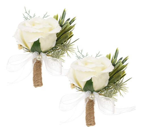 Dearhouse 2 Ojal Boutonniere Rose Corsage Novio Mejor Hombre