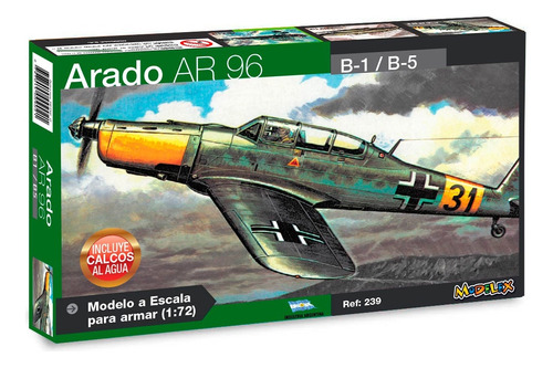 Arado Ar 96 B-1/b-5 Avión Escala 1/72 Colección Modelex
