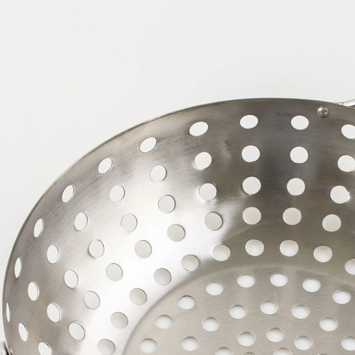 Imagem 5 de 5 de Panela Frigideira Wok Aço Inox Churrasqueira Grelhar Gourmet