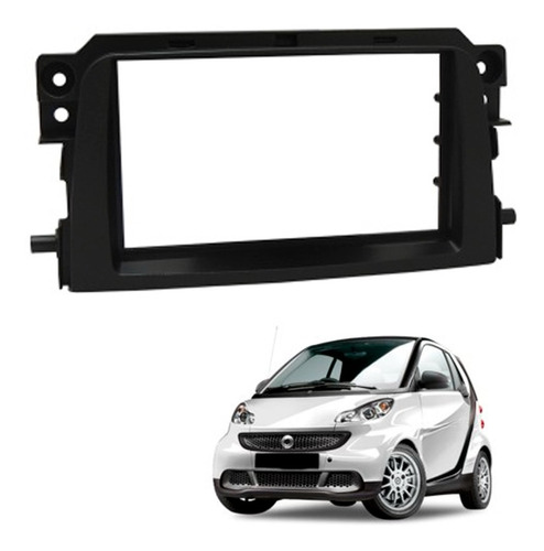 Moldura 2 Din  Mercedes Benz Smart 2011 Preto Jap Ch Fiamon