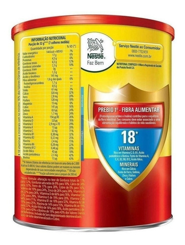 Ninho Fases 1 A 3 Anos 1,2k Fórmula Infantil Nestle