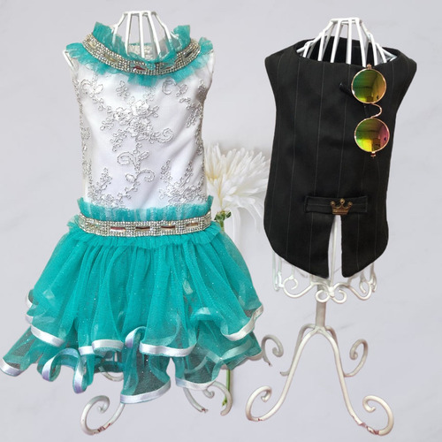 Roupa Sob Medida Para Cachorro Vestido Pet Soft Com Strass.