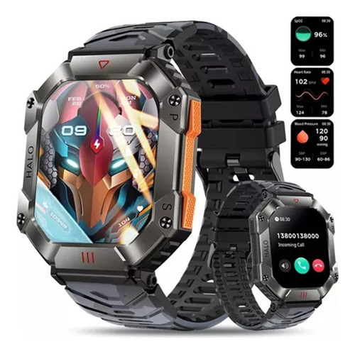 Military Reloj Inteligente Para Hombres Deportes Smart Watch