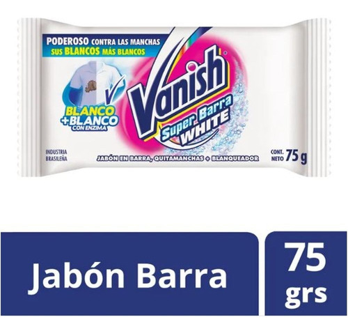 Vanish Jabon Barra X75 White   