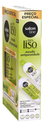 Kit Shampoo Condicionador Antiporosidade Meu Liso Salon Line