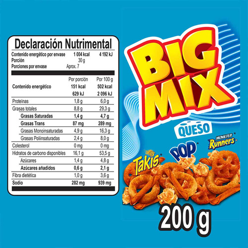Big Mix Queso 200g Barcel