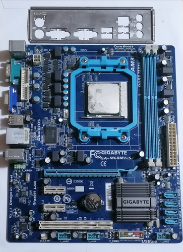 Placa Am3 Am2+ Ddr3 Ga-m68mt-s2 Gigabyte Phenom Ii/athlon Ii (Usado)