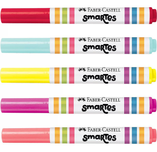 Kit Colorir 5 Canetinhas Mágicas Faber-castell Princesas