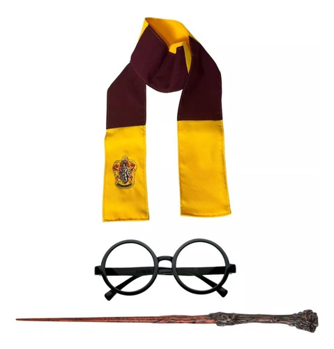 Bufanda Harry Potter Mas Lentes Y Varita