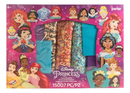 Kit Manualidades Fused Bead Princesas Disney Cuentas 15007pz