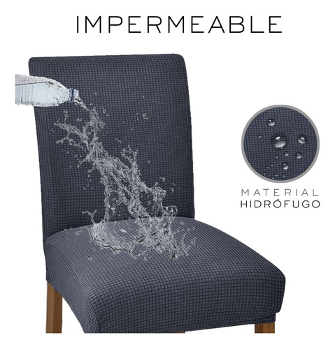 Cubresilla Nube Removibles color gris pack 6 unidades