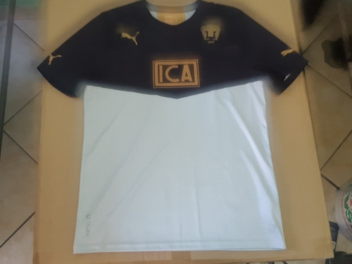 Playera Pumas Unam Entrenamiento Azul C/gris. Talla L. Puma.