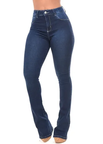 Calça Feminina West Tuff Flare Cos Alto Brilhos Boiadeira Luxo em Pedrarias  c/ Elastano.