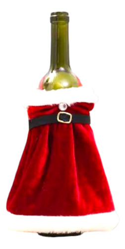 1 Cubre Botellas Con Diseño De Vestido De Santa Para Navidad