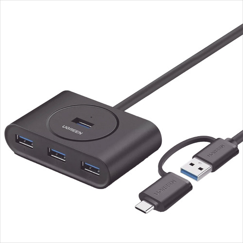 Hub Usb-a 3.0 4 En 1 4 Ptos Usb 3.0 5gbps 1m Ugreen