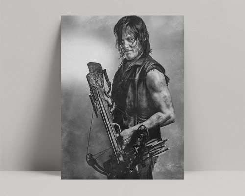 Cuadros Daryl Dixon - The Walking Dead - 19x25cm