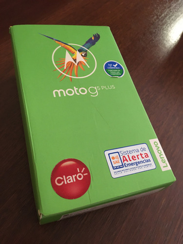 Caja Vacía Motorola Moto G5 Plus 32 Gb Color Gris Oscuro