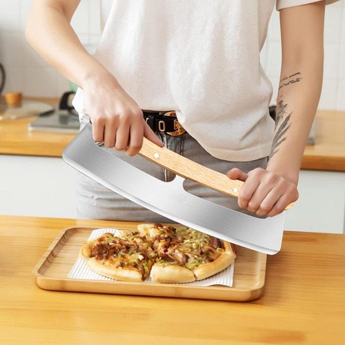 - Mecedor Cortador De Pizza Mango De Madera For Cortador De