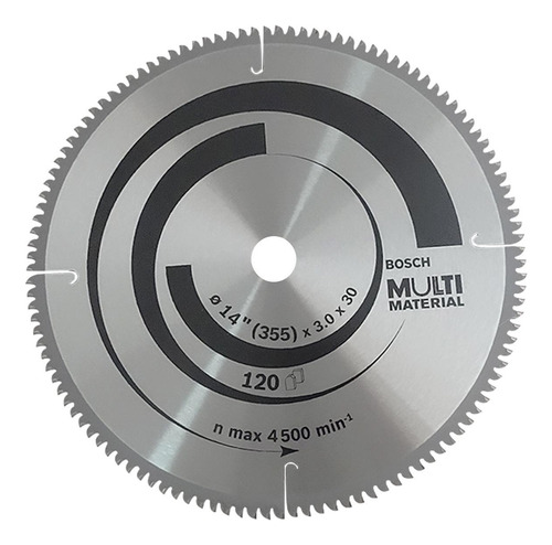 Disco De Serra Circular 355mm 120 Dentes Multimaterial Bosch